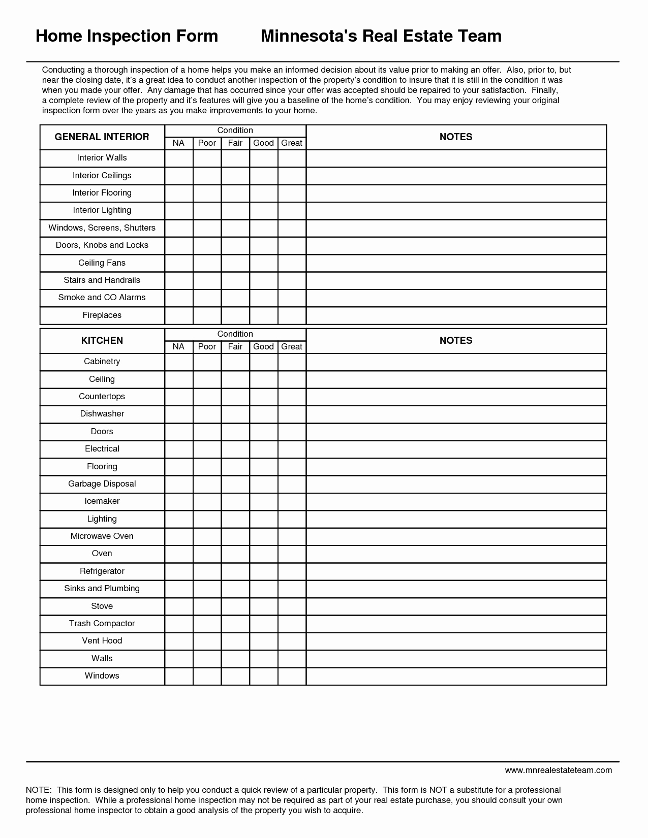 28 Of Home Inspection Spreadsheet Template