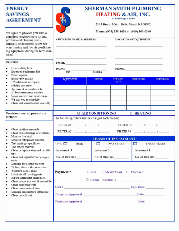 28 Of Plumbing Service Agreement Template