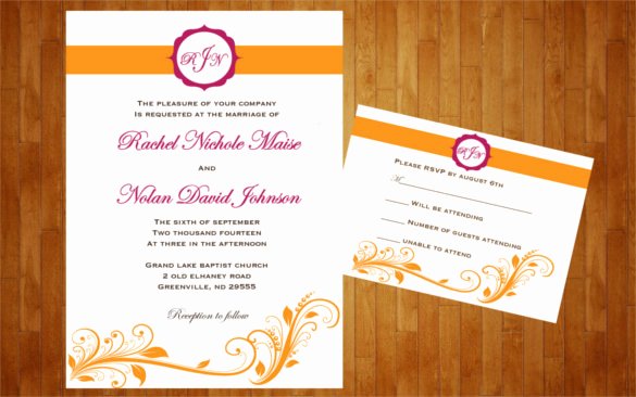 28 Wedding Reception Invitation Templates Free Sample