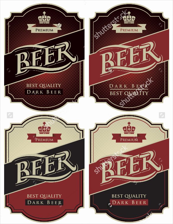 sample beer label