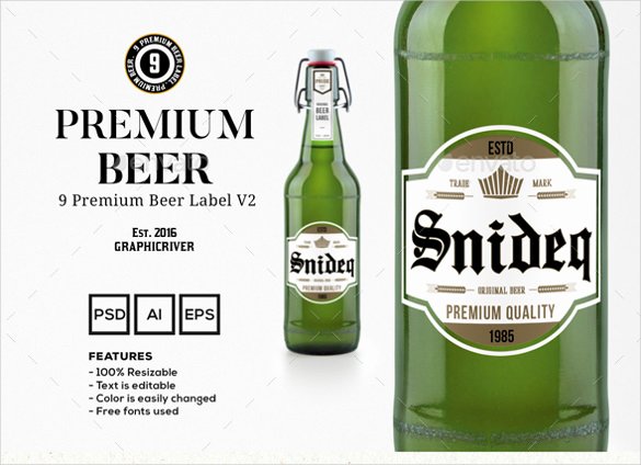 29 Beer Label Templates – Free Sample Example format