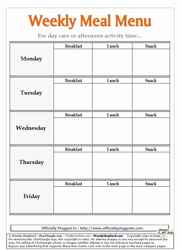 29 Best Images About Daycare Menus On Pinterest