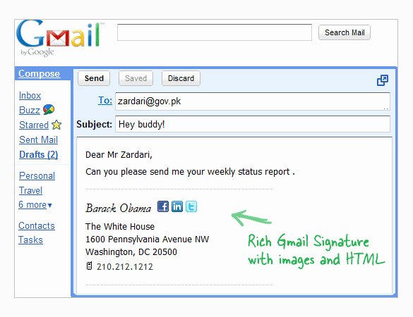 29 Gmail Signature Templates – Samples Examples &amp; format