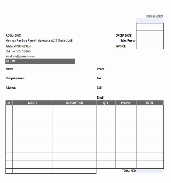 29 order form Templates Pdf Doc Excel