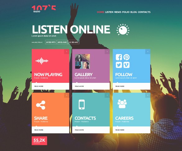 29 Radio Station Website themes &amp; Templates