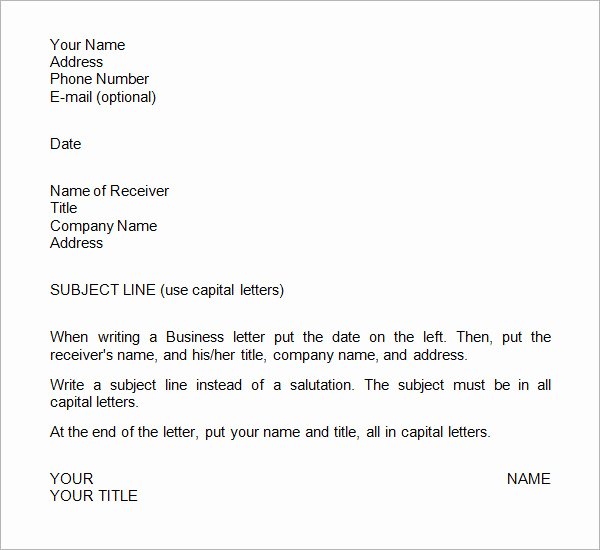 29 Sample Business Letters format to Download