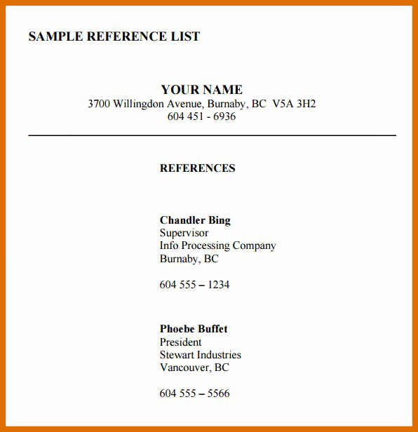 3 4 reference list template