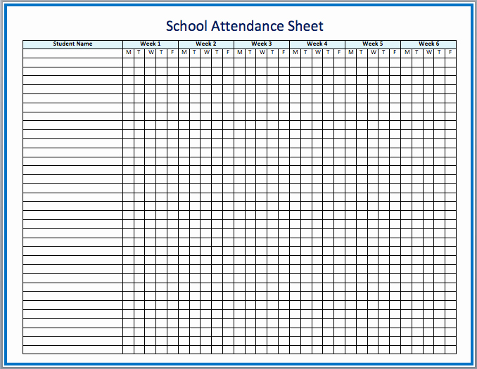 3 attendance Excel Templates Excel Xlts