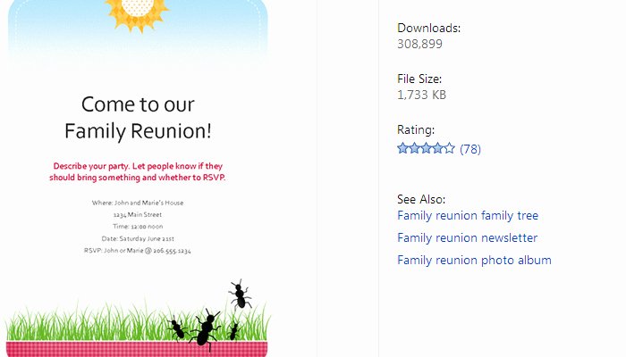 3 Free Family Reunion Flyer Templates