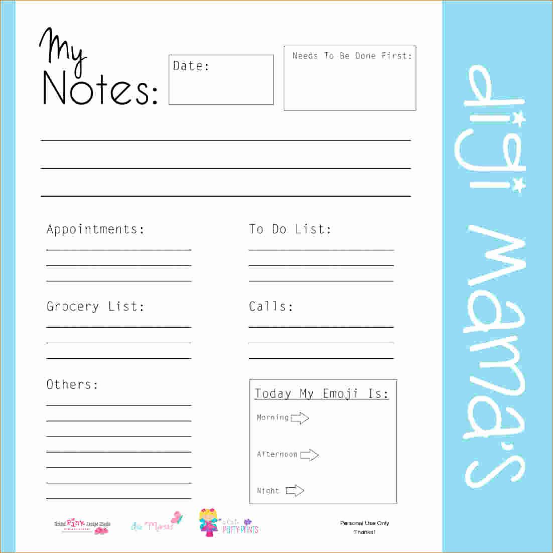 3 free printable daily planner pages