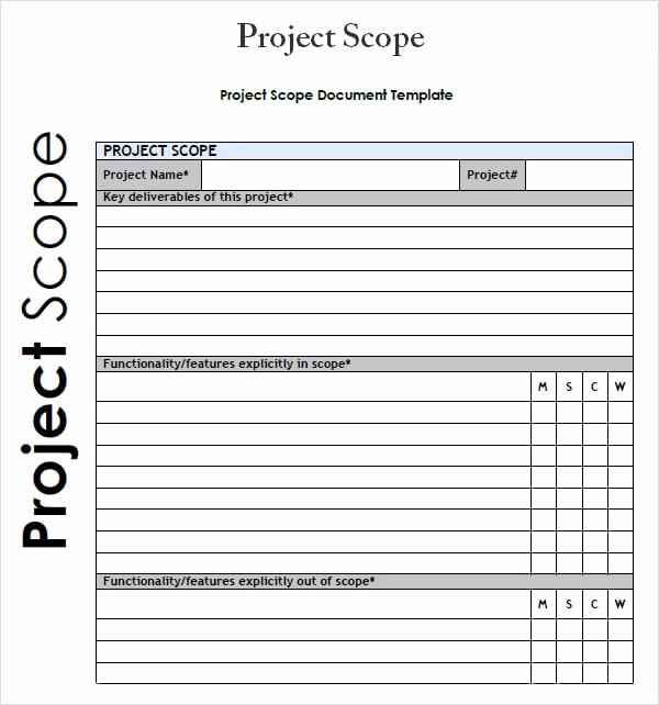 3 Free Project Scope Statement Templates Word Excel