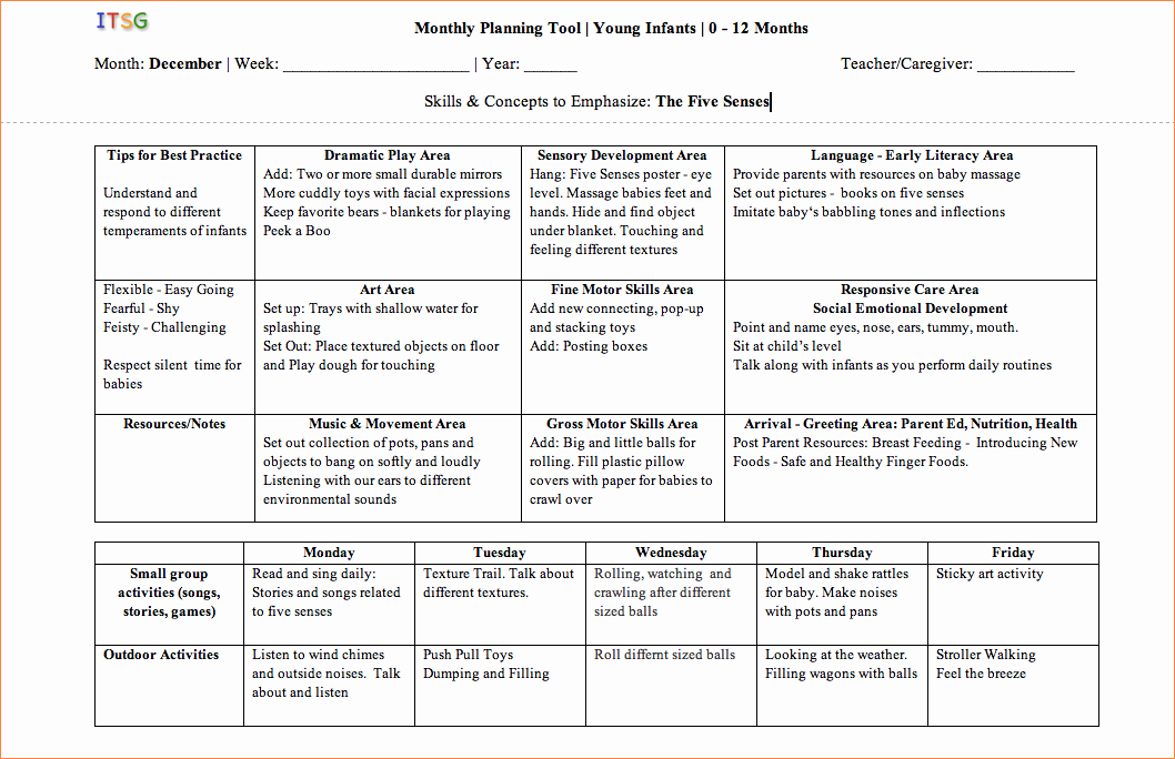3 toddler Lesson Plan Templatereport Template Document