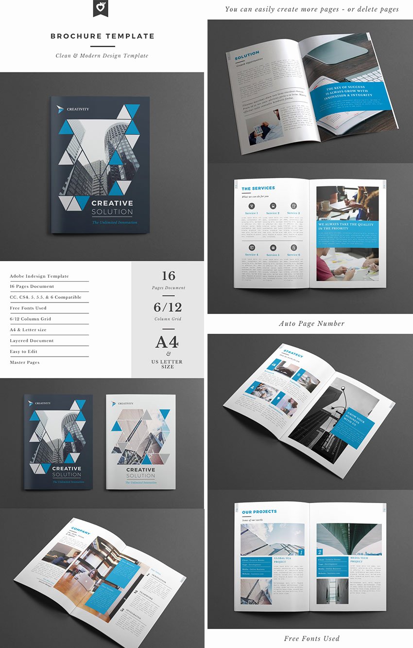 30 Adobe Indesign Brochure Templates Free 30 High Quality