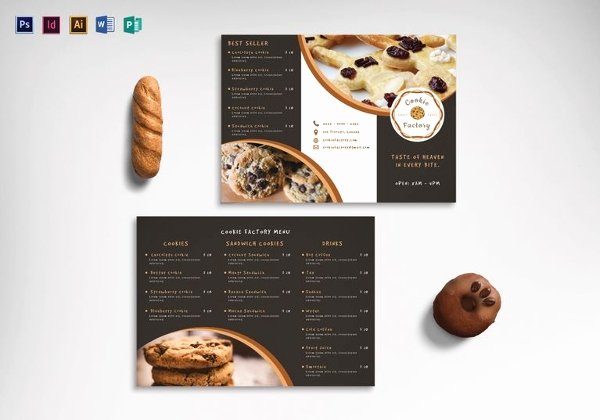 bakery menu template