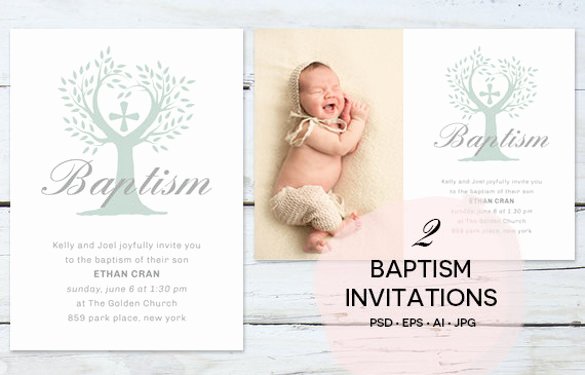 30 Baptism Invitation Templates – Free Sample Example