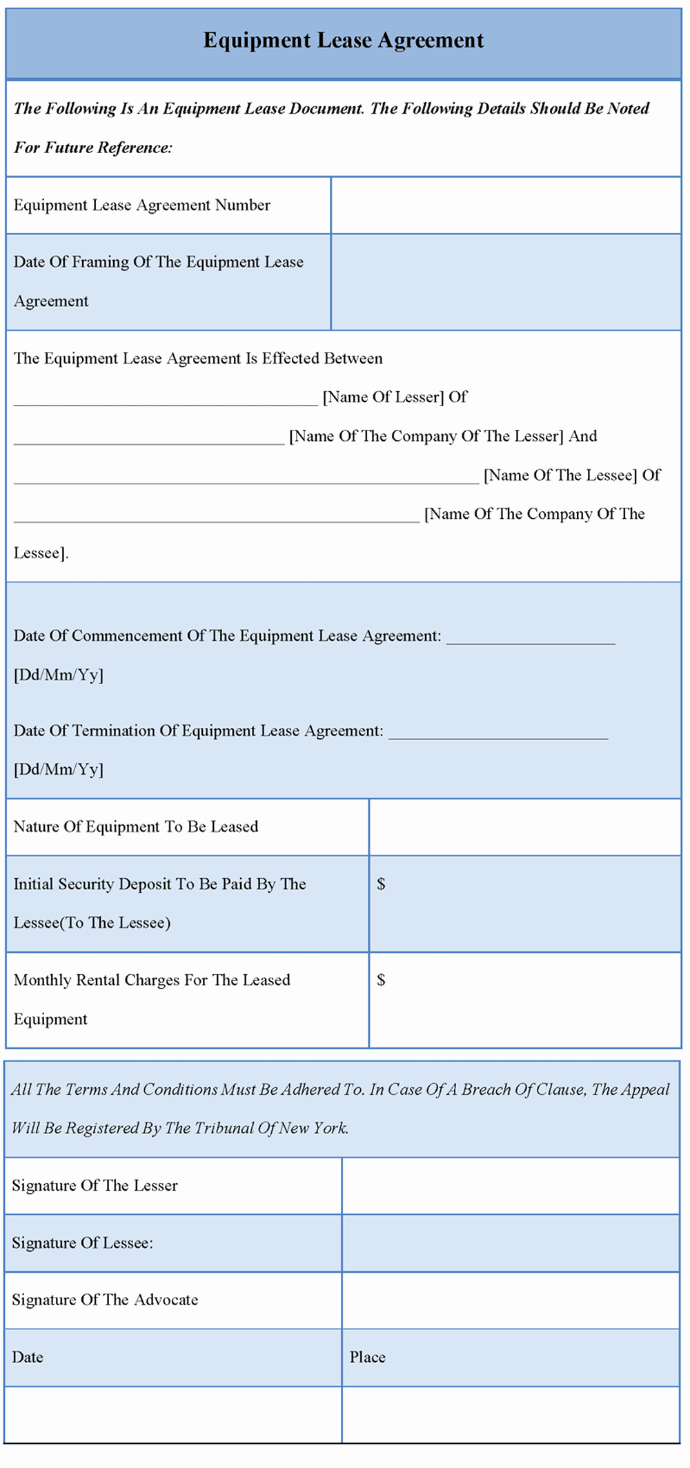 30 Basic Editable Rental Agreement form Templates Thogati