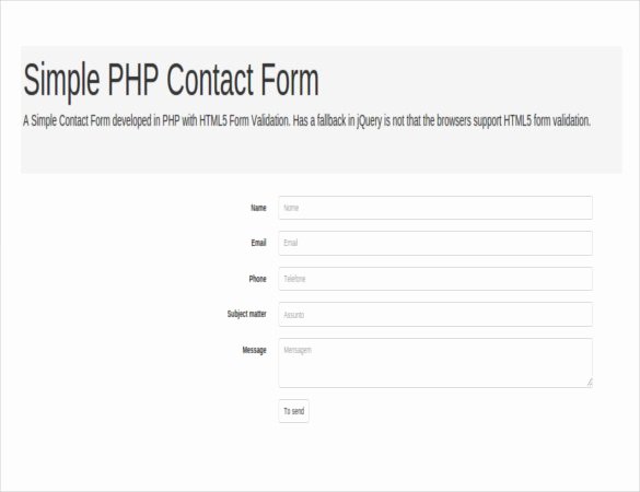 30 Best PHP Contact form Templates