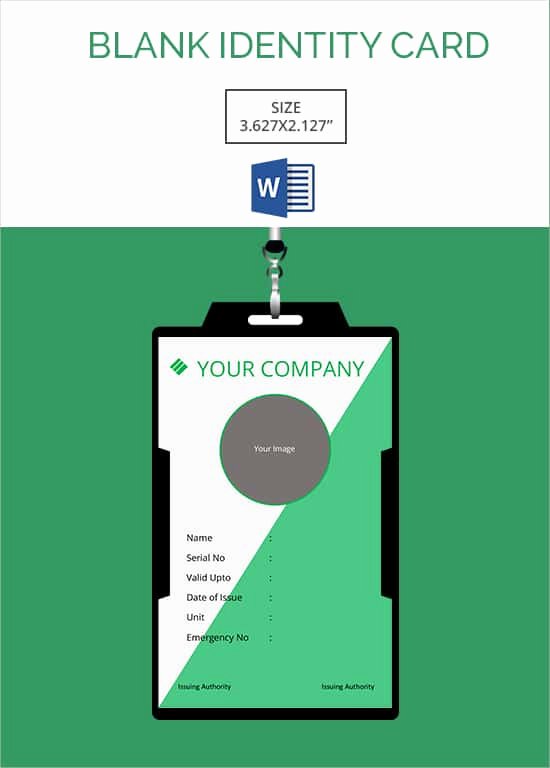 blank id card template