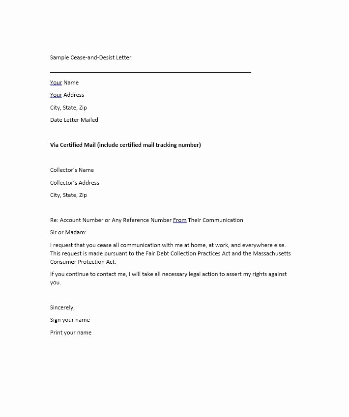 30 Cease and Desist Letter Templates [free] Template Lab