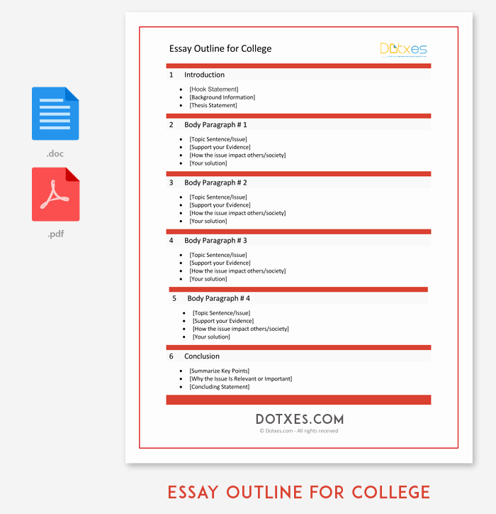 30 Essay Outline Templates Free Samples Examples and