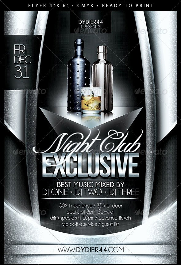 nightclub flyer template