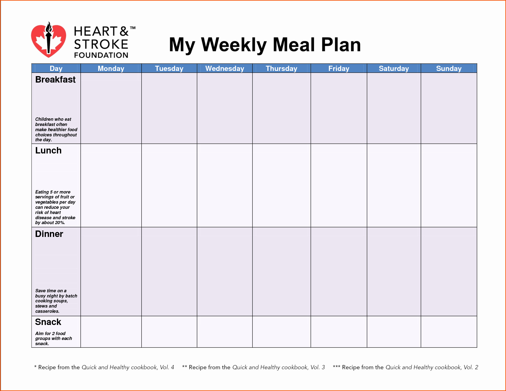 30 Family Meal Planning Templates Weekly Monthly Bud