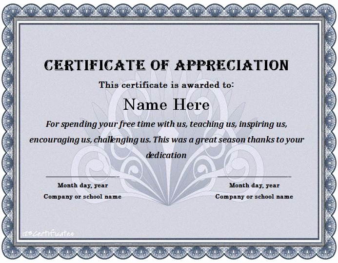 30 Free Certificate Of Appreciation Templates and Letters