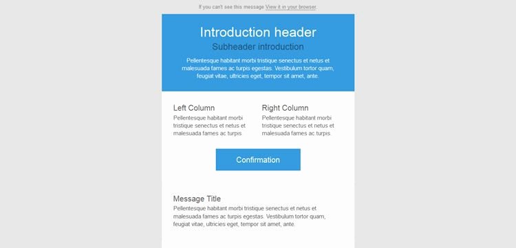 30 Free Responsive Email and Newsletter Templates