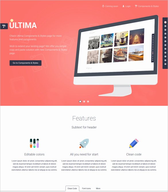 30 HTML5 Landing Page themes &amp; Templates