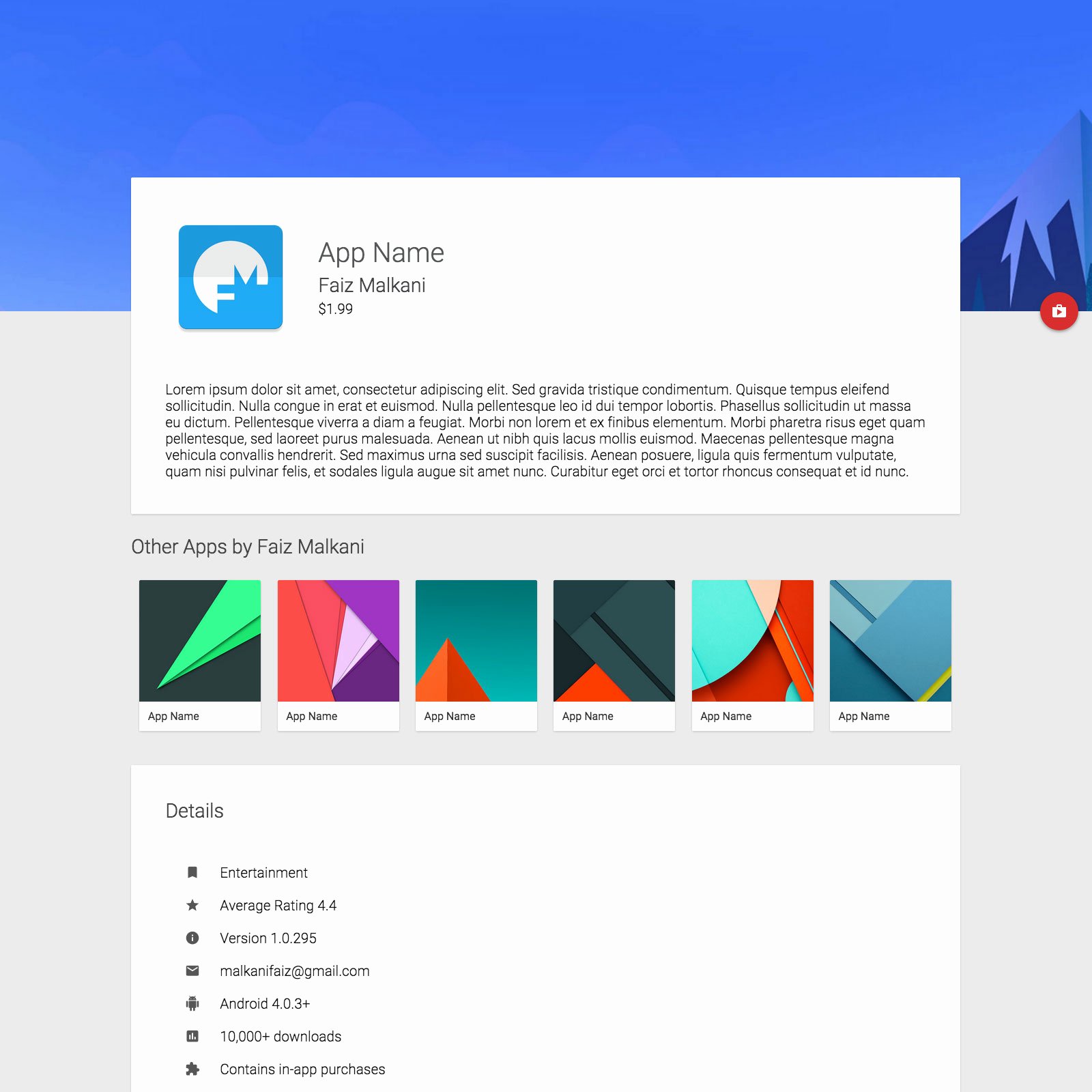30 Material Design HTML5 Templates Available for Download
