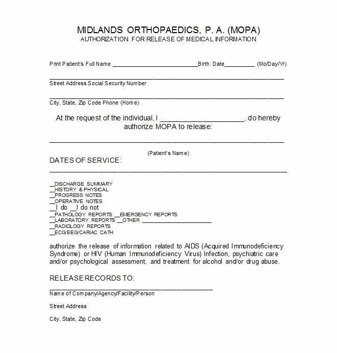30 Medical Release form Templates Template Lab