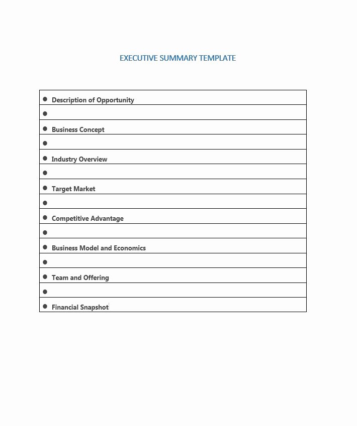 30 Perfect Executive Summary Examples &amp; Templates