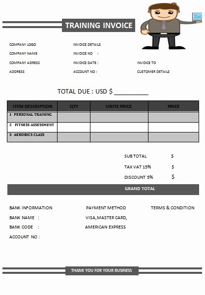 30 Personal Training Invoice Templates for Professionals