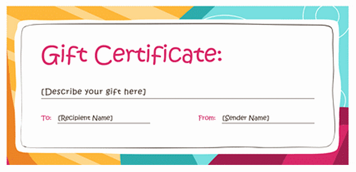 30 Printable Gift Certificates