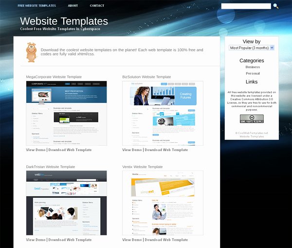 30 Sites that Fer Free Website Templates and Free Flash