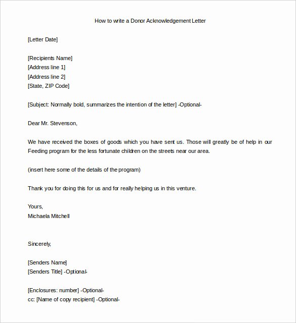 31 Acknowledgement Letter Templates – Free Samples