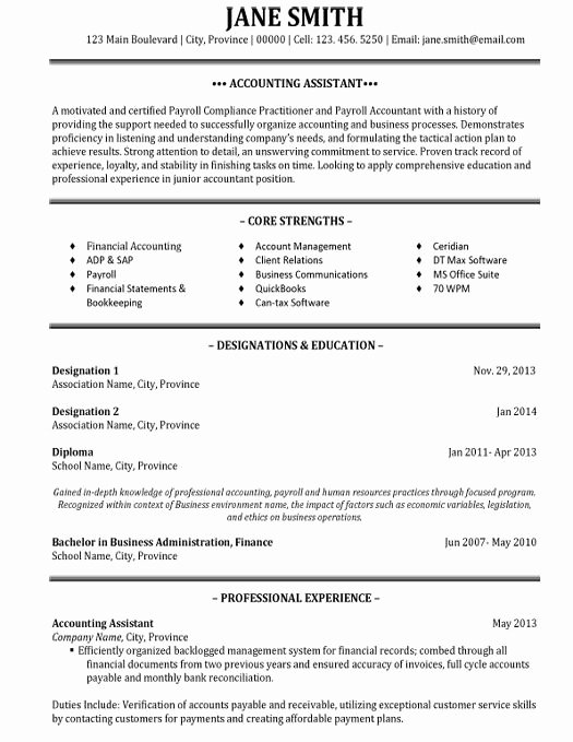 31 Best Best Accounting Resume Templates &amp; Samples Images