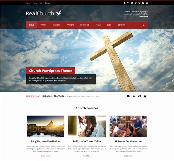 31 Church Website themes &amp; Templates