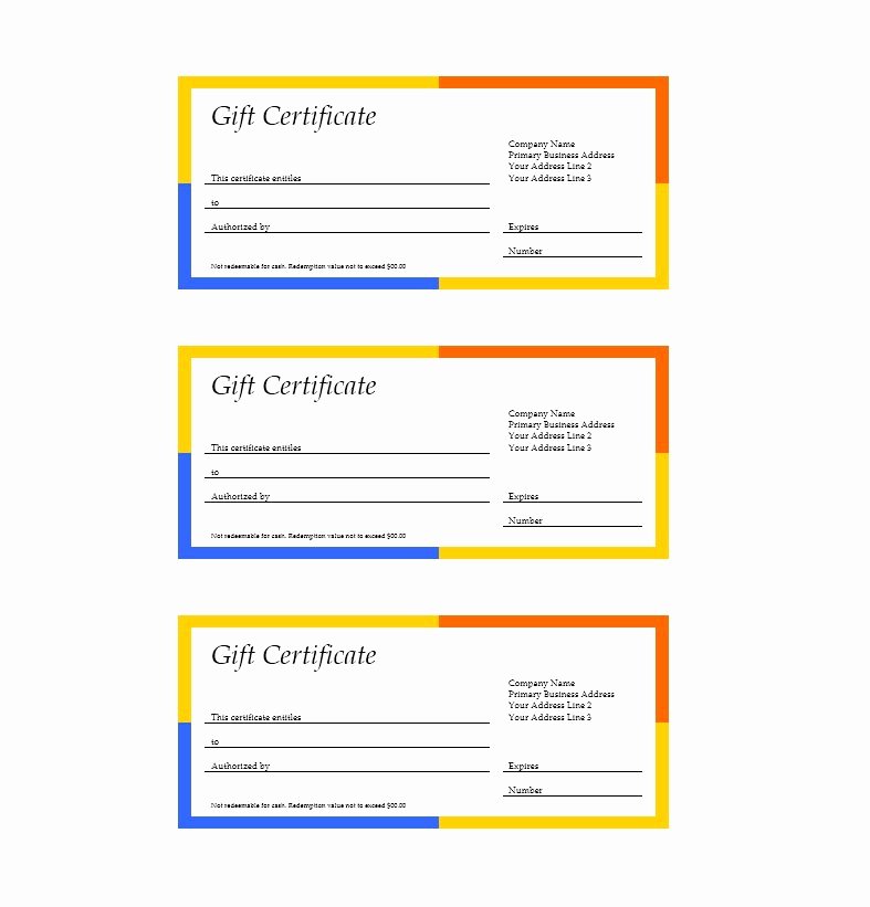31 Free Gift Certificate Templates Template Lab