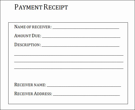 31 Payment Receipt Samples – Pdf Word Excel Pages