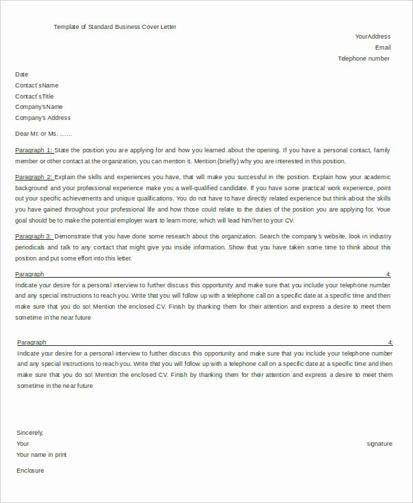 32 Business Letter Template