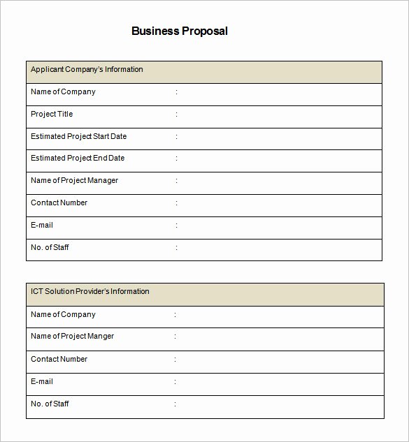 business proposal template