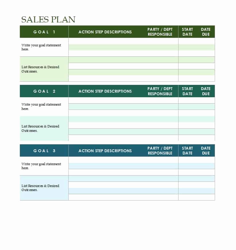32 Sales Plan &amp; Sales Strategy Templates [word &amp; Excel]