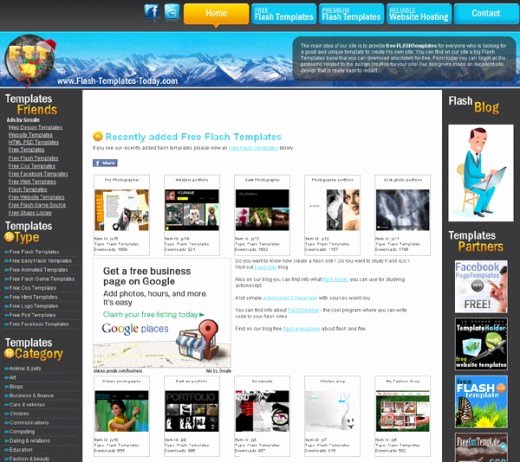 33 Excellent Free Flash Websites Templates Tutorialchip