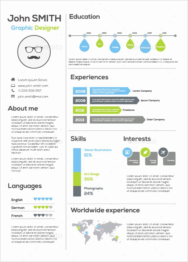 33 Infographic Resume Templates Free Sample Example