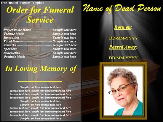 33 Sample Funeral Programs Templates