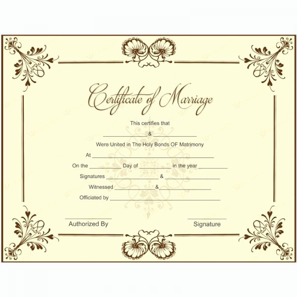 34 Best Printable Marriage Certificates Images On