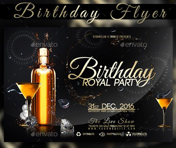 Gallery of Birthday Bash Party Flyer Template Download Birthday.