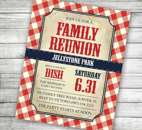 34 Family Reunion Invitation Template Free Psd Vector