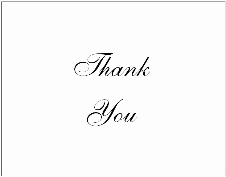 34 Printable Thank You Cards for All Purposes
